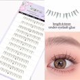 thumbnail image 4 of Colle sous Cils Forme Patte de Chat Cils Inférieurs Transparents Terrier Noglue Cils Simples Brins de Colle Tuft Faux Cils, 4 of 6
