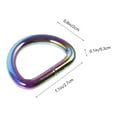 thumbnail image 5 of 10Pcs D Shaped Metal Buckles for Purse Semi Circle Reusable D Ring Buckles, 5 of 6