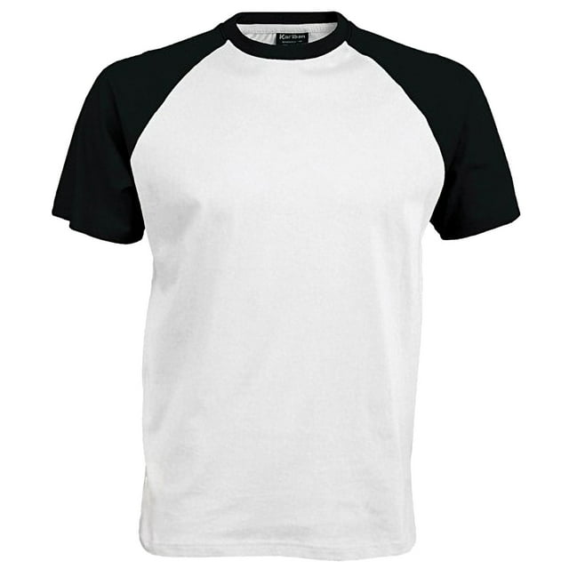Kariban Mens Short Sleeve Baseball T-Shirt