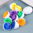 thumbnail image 4 of Huevos inteligentes Montessori para bebés juguetes educativos de aprendizaje para niños pequeños de 2 años clasificación de formas de colores de pollo, 4 of 5