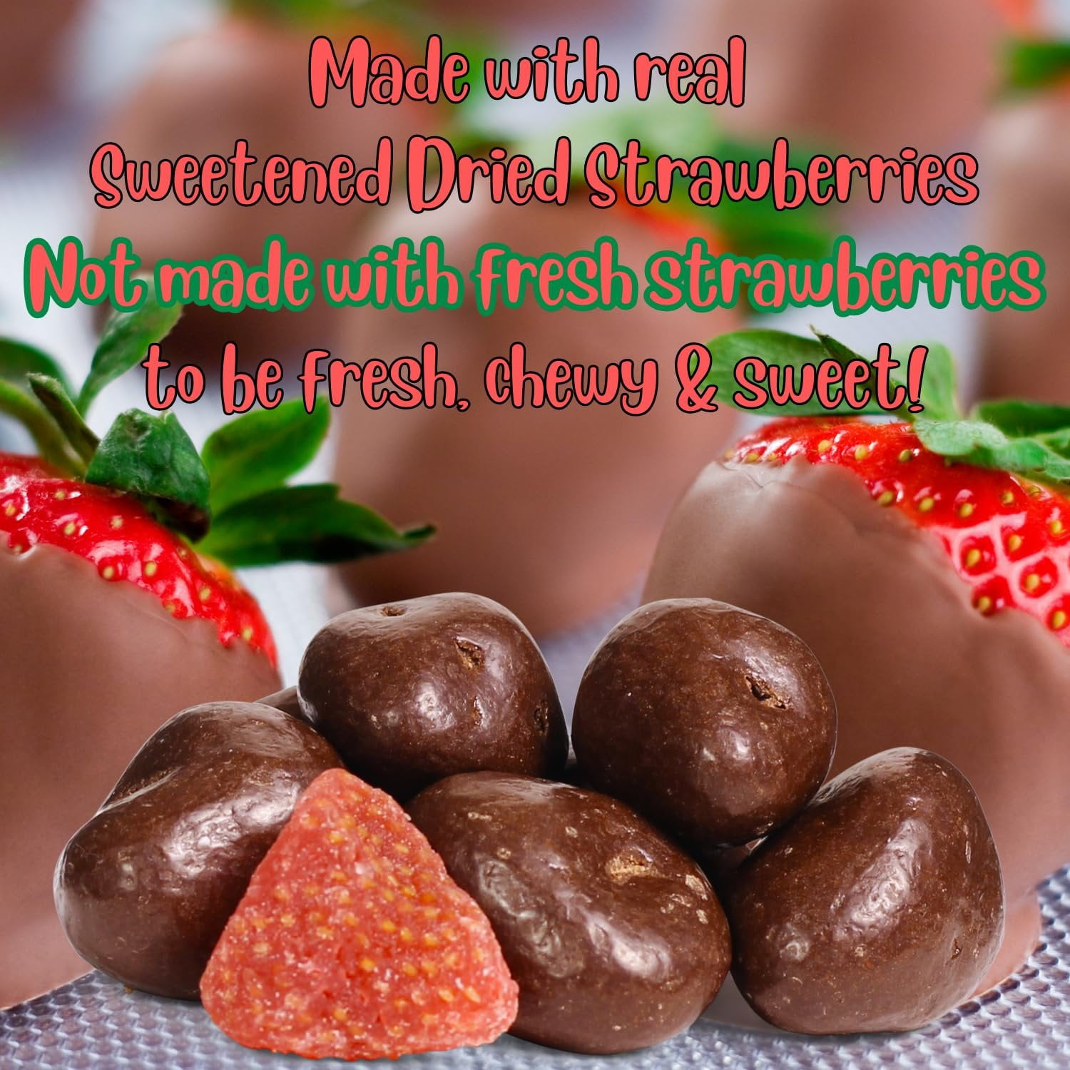 Milk Chocolate Covered Dried Strawberries by It's Delish, 5 Lbs Bulk Bag  Gourmet Dairy Chocolate Covered Strawberry Fruit Snacks Bulk Chocolate Candy  Dairy, Kosher