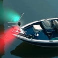 thumbnail image 3 of Bow Light LED Boat Navigation Lights Red and Green Bi-Color Light Pole Removable Plug in Base 12 Inches x, 3 of 5