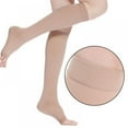 thumbnail image 1 of CNKOO Chaussettes de Compression Bout Ouvert 18-21 mm Hg Bas de Compression Graduée pour Hommes Femmes Genouillères, 1 of 6