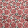 thumbnail image 1 of Tissu de Tissu de tissu de Coton de Soie Rouge Floral Rétro Robe Tissu Imprimé par la Cour 42 Pouces de Large, 1 of 5