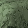 thumbnail image 4 of DNG Creations 5 Piece Ruffle Ribbon Design Comforter ( Twin/Twin XL Size ) Ultra Soft All-Season 550 GSM 800 Threads Count,100% Egyptian Cotton - Solid Moss Colour, 4 of 5