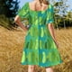 thumbnail image 5 of Lindos pepinillos Vestido de manga corta Vestido de noche Vestidos de mujer Vestidos de verano para damas, 5 of 7