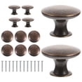thumbnail image 1 of RUNROTOO 12Pcs Round Knob Drawer Pulls Zinc Alloy For Kitchen Furniture Upgrade, 1 of 8