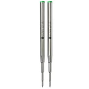 Monteverde USA Ballpoint Refill to Fit Montblanc Ballpoint Pens - Medium Point, Soft Roll, Green (2 Pack) (M132GN)