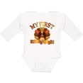 thumbnail image 3 of Inktastic First Thanksgiving Turkey Boys or Girls Long Sleeve Baby Bodysuit, 3 of 5