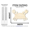 thumbnail image 2 of Unfinished Cute Crab Shape | DIY Craft Cutout 14" / 3/4", 2 of 3