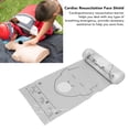 thumbnail image 4 of Cardiopulmonary Resuscitation Barrier, Prevent Bodily Fluids Cardiac Resuscitation Face Shield Continuous Monitoring Disposable Transparent  for Emergency Use, 4 of 7