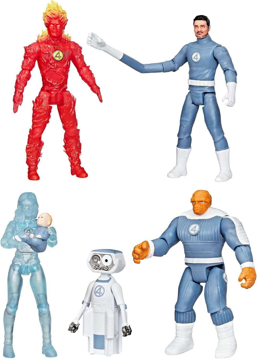 Marvel Studios The Fantastic Four Epic World of Action Marvel’s First Family Set with 6 Figures
