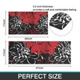 thumbnail image 7 of Red and Black Pioneer Flower Pattern Kitchen Rugs Sets Of 2,Anti Fatigue Kitchen Mat Rugs Non Slip Washable,Decorative Kitchen Floor Mats for Kitchen,Sink,Laundry,17"x30"+17"x47", 7 of 7