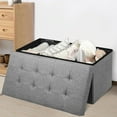 thumbnail image 2 of Topcobe 31.5" Fabric Foldable Storage with Removable Storage Bin, Closet Organizers for Shelves, Light Gray, 2 of 12