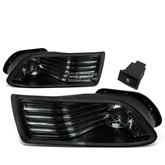 DNA Motoring FL-ZTL-153-SM For 2005 to 2010 Scion tC Pair Bumper Driving Fog Light Lamp Switch Smoked Lens 06 07 08 09