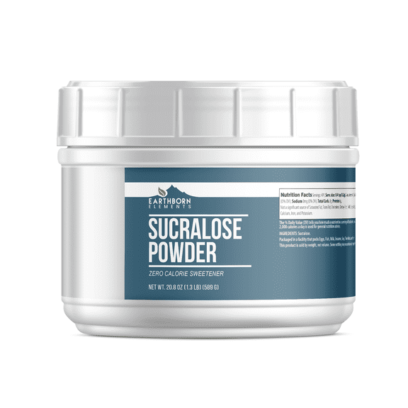 Earthborn Elements Sucralose Powder 1.3 lb, Cooking & Baking, Zero Calorie Sugar Alternative, Sweetener