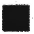 thumbnail image 6 of Unique Bargains 6Pcs Cotton Reusable Dinner Cloth Napkins Black 18x18inch, 6 of 6