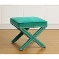 thumbnail image 5 of Reese Green Velvet Ottoman, 5 of 7