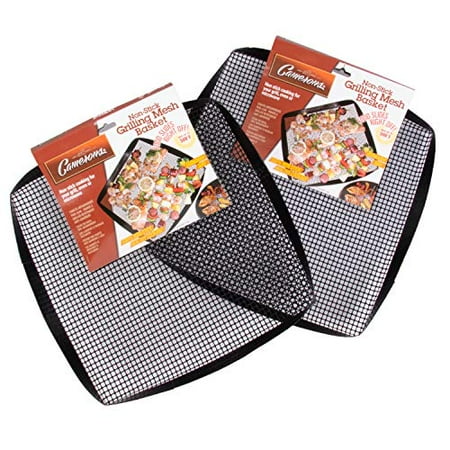 - BBQ Pit Boys Grilling Mesh Basket - Reusable, Non-Stick, Heavy Duty Grilling Mat for Barbecues