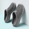 thumbnail image 4 of OOOUM Breathable Garden Clogs For Women Men Comfortable Soft Water Shoes Non Slip Slip On Casual Summer Outdoor Flats Grey US:10.5, 4 of 6