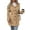 Khaki, variant on Women'S Winter Classic Outwear Overcoat with Pockets Single Breasted Pea Coat Black S