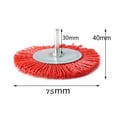 thumbnail image 1 of Brosse à Gobelet en Nylon Roue de Fil Abrasif Outil Rotatif Polissage Ébavrage 50/75/100Mm 75Mm, 1 of 8
