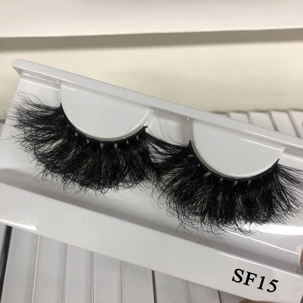 Buzzme Volume Mink Lashes Dramatic Fluffy 25mm Long Eyelashes Desordenado Reutilizable Cruelty Free Eye Lash Tan Jianjun unisex