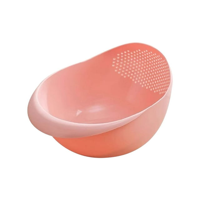 Amzcrzy Kitchen Multifunctional Rice Washer Vegetable Basket Lazy Products Draining And Washing Rice Sieve With Dense Holes Multi-purpose Plastic Rice Washing Bas, Drainage basket