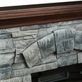 thumbnail image 5 of FESTIVO 40 in. Faux Stone Freestanding Electric Fireplace - 40" in Width Grey, 5 of 5