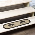 thumbnail image 5 of VHC Brands Farmhouse Flooring Miller Farm Charcoal Pig Jute Latex Backing Stenciled Nature Print Oval Stair Tread, Bleached White, 5 of 8