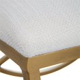 thumbnail image 5 of Uttermost Banc d'Appoint en Métal Côtier 18,5 Pouces avec Coussin en Laiton/blanc, 5 of 5