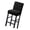 Black, variant on Quality Fabric Chair Covers Slipcovers with Back for Bar Stools Dining Chair