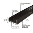 thumbnail image 3 of M-D Building Products 05991 36 in. Brown Vinyl U-Shape Screw-on Under Door Seal, 3 of 8