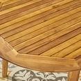 thumbnail image 5 of Oakley Outdoor 7 Piece Acacia Wood Dining Set with Cushions, Teak, Crème, 5 of 6