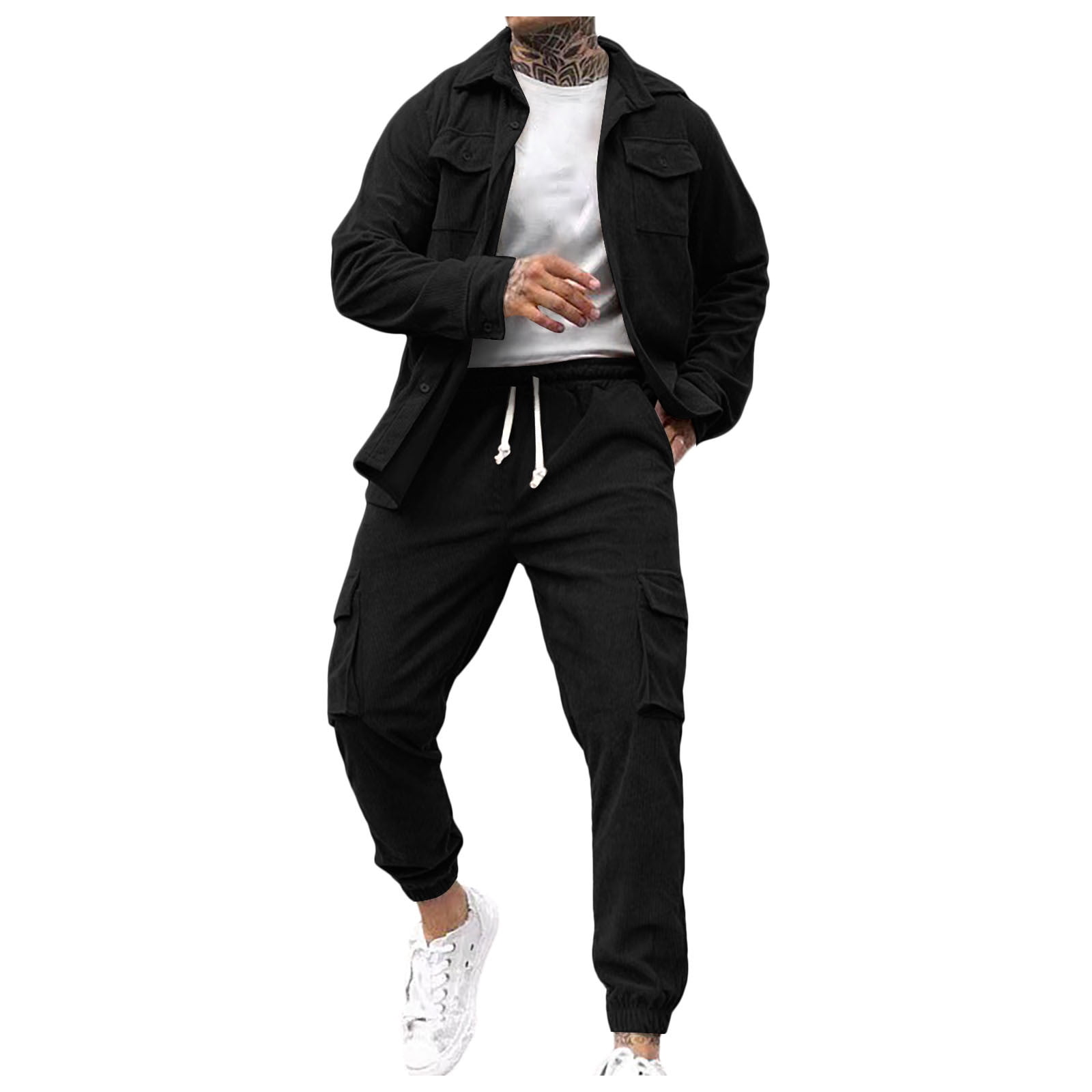 RATTOYY Ensembles Deux Pièces pour Hommes Vêtements de Sport