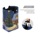 thumbnail image 3 of Christmas Tree Cozy Cabin in Snow Laundry Basket with Handles Foldable Laundry Hamper Freestanding Washing Bin 50L, 3 of 7