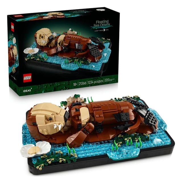Set LEGO Ideas Nutrias de Mar a Flote 21366