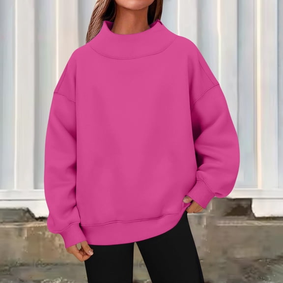 Winter Plus Size Fall Sweaters for Women Womens Turtleneck Pullover Long Sleeve Tops Fall Fashion Outfits 2025 Clothes Funny Hoodies