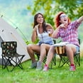 thumbnail image 6 of 600D Oxford Camping Chair Portable Foldable Chair Supports 220 lbs for Picnic, Fishing, Backpacking Vintage Christmas Decorations Pattern, 6 of 8