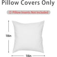 thumbnail image 5 of Ryan&nbsp; Throw Pillow Covers Alphabet Decorative Pillow Cases ABC Letter Flowers Cushion Covers 18 x 18 Inch Square Pillow Protectors for Sofa Couch Bedroom Car Chair Home Decor (V), 5 of 8