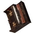 thumbnail image 4 of CIMAXIC Mini Piano Photo Props Mini Piano Ornaments Retro Portable Musical Instrument Model for Decor,6.3"X5.51"X2.36", 4 of 4