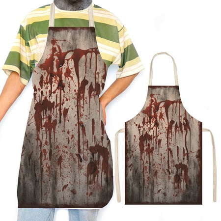 

IBaodan Halloween Cosplay Horror Apron Discount Clearance Horror And Strange Mood Decoration Originality Work Clothes Avoidance Fouling Cover