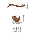 thumbnail image 3 of Dsscvnef DIY Wooden Sloth Leaf Hanging Rope Animal Decoration Handmade Craft Desktop Ornament for Home, 3 of 9