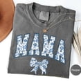 thumbnail image 4 of Mama Blue Ribbon T-Shirt – Cute Bow Chinoiserie Graphic Tee, Girly Aesthetic Mother’s Day Gift for Mom, 4 of 7