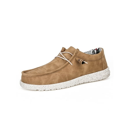 

Fangasis Men’s Slip-on Loafers Stretch Casual Shoes Comfort Walking Travel Shoes SIZE 6.5-11 Brown 6.5