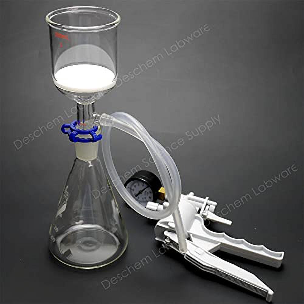 500ml,24/40,Suction Filtration Device,200ml Buchner Funnel,with Lab Vacuum Pump