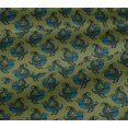 thumbnail image 4 of oneOone Cotton Jersey Light Green Fabric Bird Block Fabric For Sewing Printed Craft Fabric By The Yard 58 Inch Wide, 4 of 4