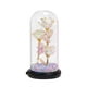 thumbnail image 2 of Adorno de luz LED romántica con forma de rosa | Tres flores doradas con cubierta de cristal | Decoración para San Valentín, cumpleaños y aniversario | Lámpara de flores de seda para regalar en, 2 of 3
