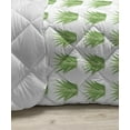 thumbnail image 3 of Agave Down Alternative Comforter, Repetitive Cow Skull Head and Aloe Plants Motifs Print on Plain Backdrop, Microfiber Quilt for All Season, 5 Sizes, White and Pale Eggshell, by Ambesonne, 3 of 3