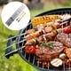 thumbnail image 4 of Juego de 12 brochetas extensibles largas y planas para barbacoa, tenedores para asar carne, 4 of 5